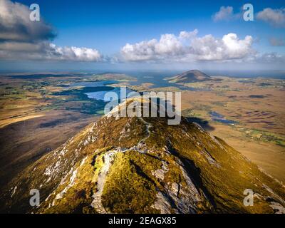 Diamond Hill Summit in Connemara Stockfoto