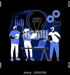 Brainstorming abstrakte Konzept Vektor Illustration. Stock Vektor