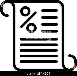 Symbol für Polizeistrafen. Skizzieren Polizei Strafe Vektor-Symbol für Web-Design isoliert auf weißem Hintergrund Stock Vektor