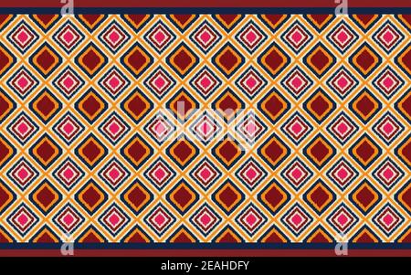 Geometrische ethnische Muster Vektor-Design für Rohstoff, Hintergrund, Kleidung, Verpackung, Batik , Stoff Stock Vektor