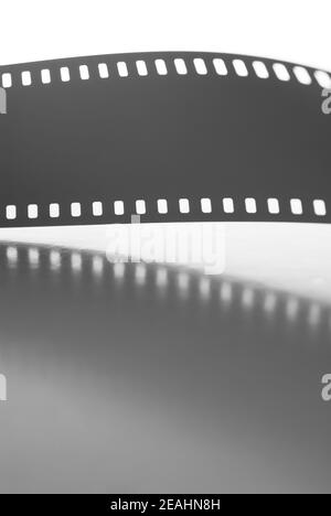 35mm Negativfilm verwacklungsunscharf. Fotofilm. Stockfoto