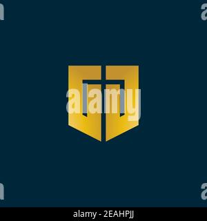 Anfangsbuchstabe GD Logo Design Vektor Vorlage Stock Vektor