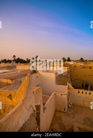 Dächer der Altstadt, Tripolitanien, Ghadames, Libyen Stockfoto