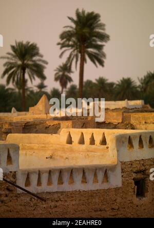 Dächer der Altstadt, Tripolitanien, Ghadames, Libyen Stockfoto