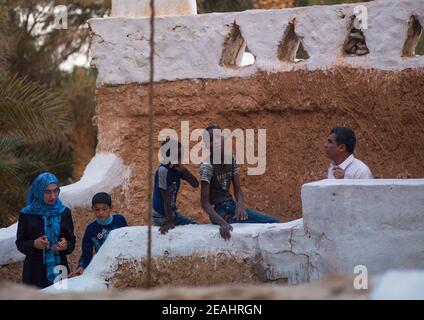 Dächer der Altstadt, Tripolitanien, Ghadames, Libyen Stockfoto