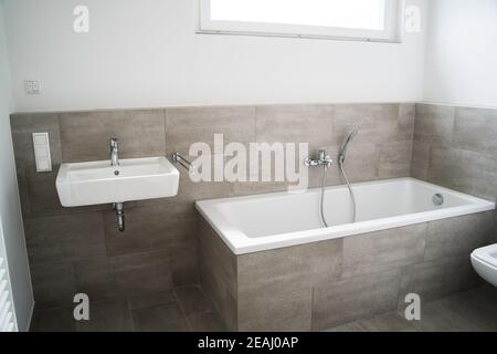 Helles Badezimmer Apartment Home Interieur Stockfoto