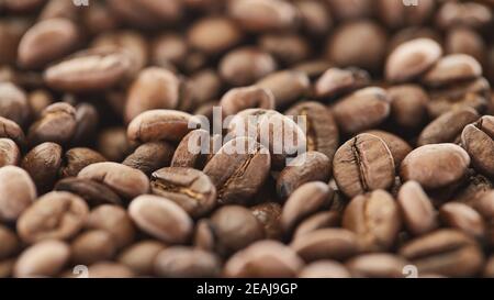 Geröstete Kaffeebohnen Stockfoto