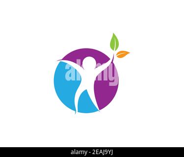 Die menschliche Gesundheit Symbol Abbildung design Stockfoto