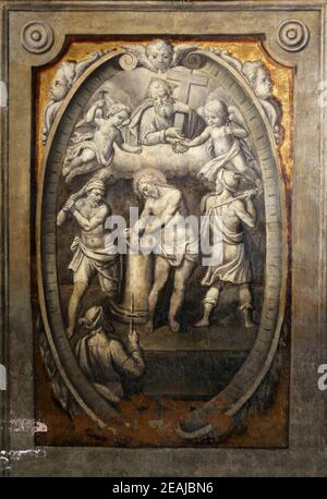 Die Geißelung Christi, von Parmigianino in der Basilika von Santa Maria della Steccata, Parma, Italien Stockfoto