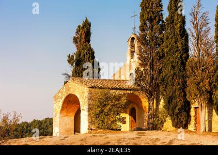 Kapelle St. Sixte im Zentrum der Provence, Frankreich Stockfoto