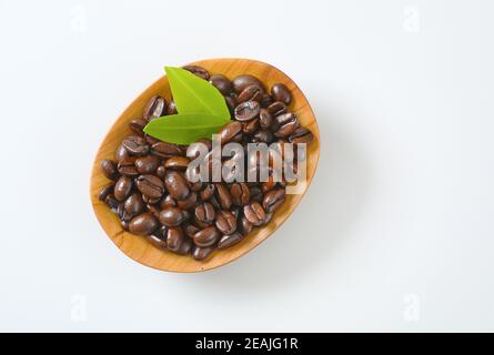 Geröstete Kaffeebohnen Stockfoto