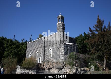 Kirche vom Primat des Petrus, Tabgha, Israel Stockfoto