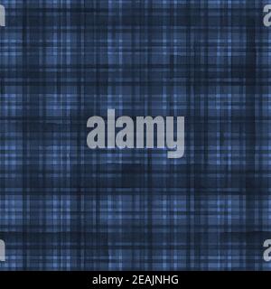 Aquarell dunkel indigoblau Streifen Hintergrund. Nahtloses Streifenmuster. Aquarell handgezeichnete Streifenstruktur. Druck für Stoffdesign, Textil fabri Stockfoto