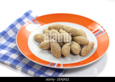 Schlechte traditionelle regionale Pasta Capunsei Stockfoto