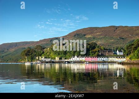 Hafen von Portree, Isle os Skye Stockfoto