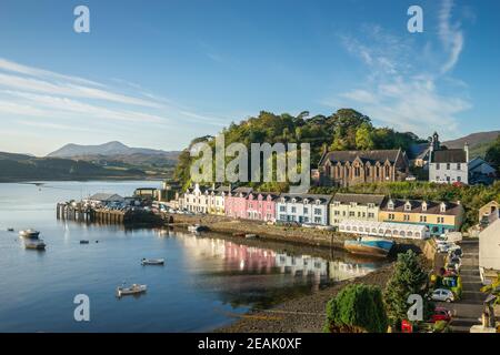 Hafen von Portree, Isle os Skye Stockfoto