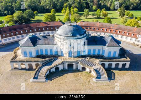 Stuttgart Solitude Schloss Luftbild Ansicht Architektur Reise in Deutschland Stockfoto