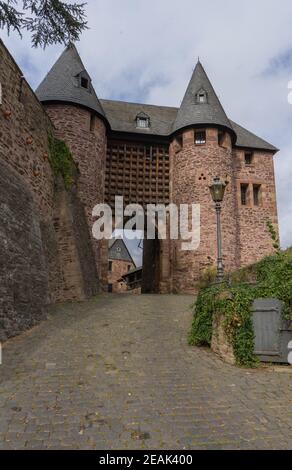 Schloss Wildenburg in der eifel Stockfoto