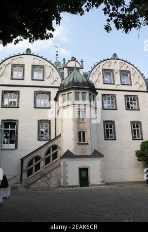 Schloss Gifhorn, Schlossanlage im Weserrenaissance-Stil, heute Sitz des kreisrates des Gifhorn-Kreises Stockfoto