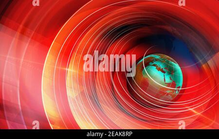 Grafische moderne digitale Welt Nachrichten Hintergrund Konzept Serie 1050 Stockfoto