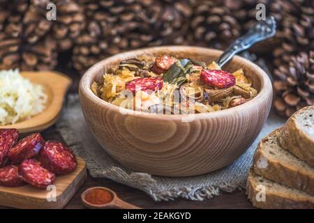 Kohlsuppe Stockfoto