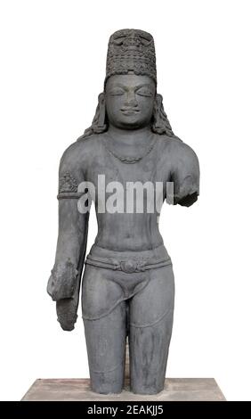 Vishnu, aus dem 10th. Jahrhundert in Bihar gefunden jetzt im indischen Museum in Kalkutta ausgesetzt Stockfoto