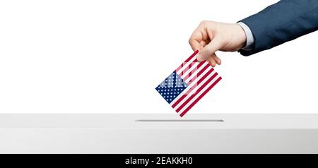 Wahltag in den Vereinigten Staaten von Amerika. Stockfoto