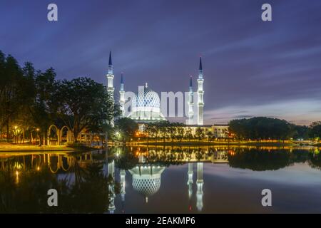 Eine malerische Aussicht auf Shah Alam, die Hauptstadt von Selangor. Stockfoto