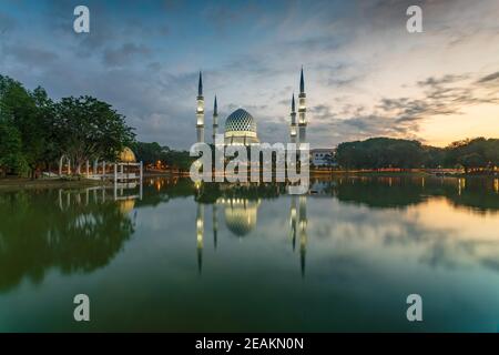 Eine malerische Aussicht auf Shah Alam, die Hauptstadt von Selangor. Stockfoto