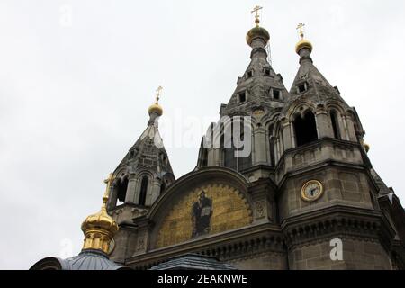 Kathedrale St. Alexander Nevsky in Paris, Paris Stockfoto