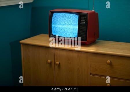 TV kein Signal Stockfoto
