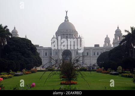 Victoria Memorial Gebäude in Kolkata, Westbengalen, Indien Stockfoto