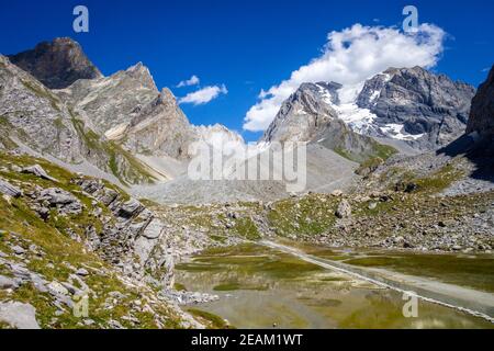 Kuhsee, Lac des Vaches, im Vanoise Nationalpark, Frankreich Stockfoto