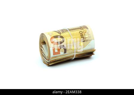 Einführung von Euro-Banknoten Stockfoto