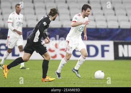 Leo DUBOIS von Lyon während der Französisch-Cup, Runde der 64 Fußballspiel zwischen Olympique Lyonnais und AC Ajaccio am 9. Februar 20 / LM Stockfoto