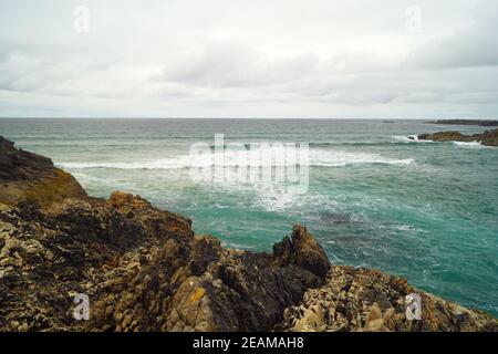 Murder Hole Beach Boyeghether Bay Stockfoto