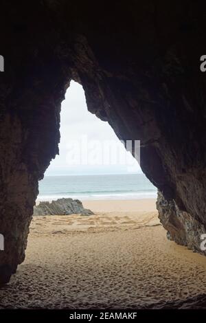 Murder Hole Beach Boyeghether Bay Stockfoto