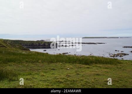 Irlands Küsten Klippen zwischen Glencolumbkill und Malin Beg Stockfoto