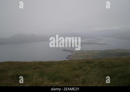 Geokaun Mountain und Fogher Cliffs Stockfoto
