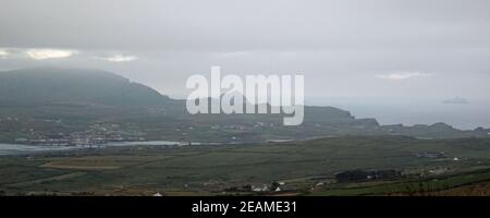 Geokaun Mountain und Fogher Cliffs Stockfoto