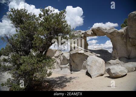 Window Arch im City of Rocks National Reserve in Idaho Stockfoto