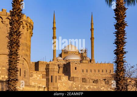 Moschee der Zitadelle Saladin, Salah El-Deen Platz, Kairo, Ägypten Stockfoto