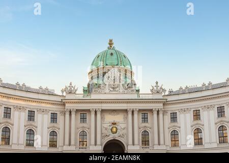 Michaelertor Wahrzeichen in Wien, Österreich Stockfoto