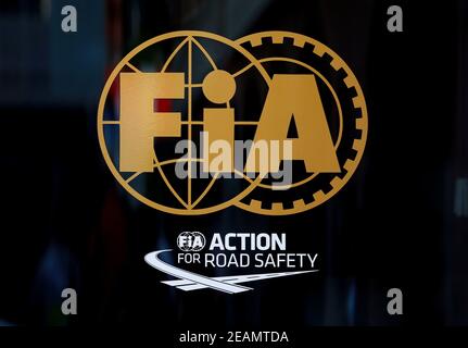 Foto vom 25-05-2014 des FIA-Logos. Ausgabedatum: Mittwoch, 10. Februar 2021. Stockfoto