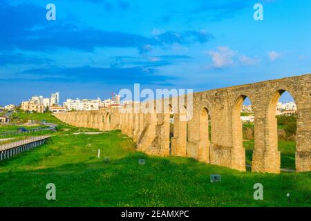 Kamares Aquädukt Standort Larnaca Zypern Stockfoto