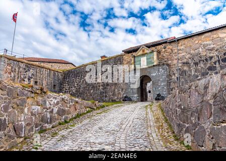 Tor zur festung fredriksten in Halden, Norwegen Stockfoto