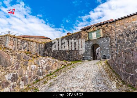 Tor zur festung fredriksten in Halden, Norwegen Stockfoto