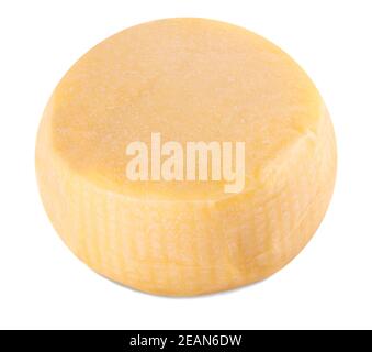 Käse, isoliert auf weiss. Clipping-Pfad enthalten. Stockfoto