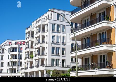 Moderne Luxus-Apartmenthäuser in Prenzlauer Berg, Berlin Stockfoto