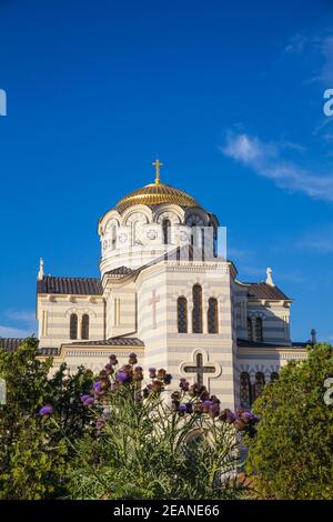 St. Wladimir-Kathedrale, Chersoness, Sewastopol, Krim, Ukraine, Europa Stockfoto